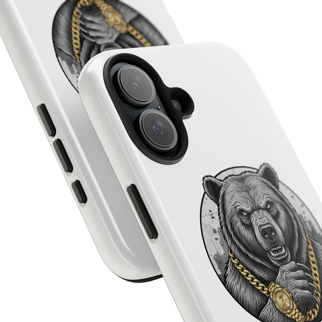 Bear With Gold Chain Phone Case — Tough Protective iPhone Cover
