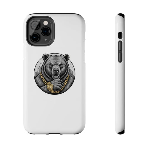 Bear With Gold Chain Phone Case — Tough Protective iPhone Cover