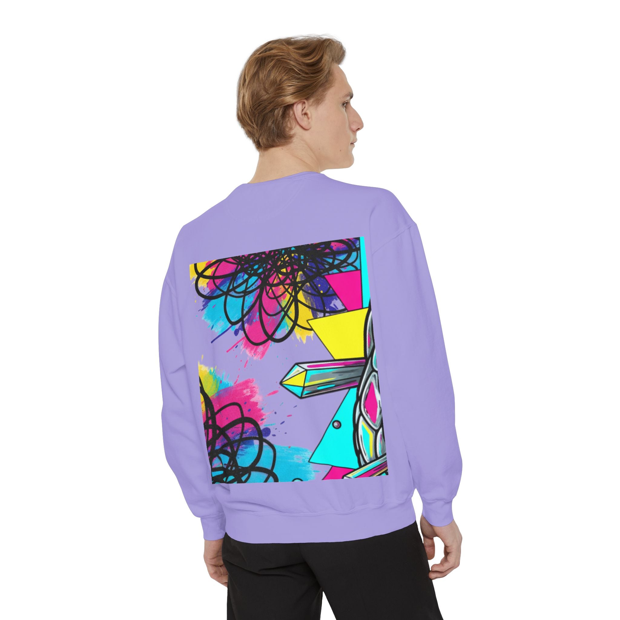 Retro Cyber Snake Sweatshirt — Neon City Graphic Crewneck