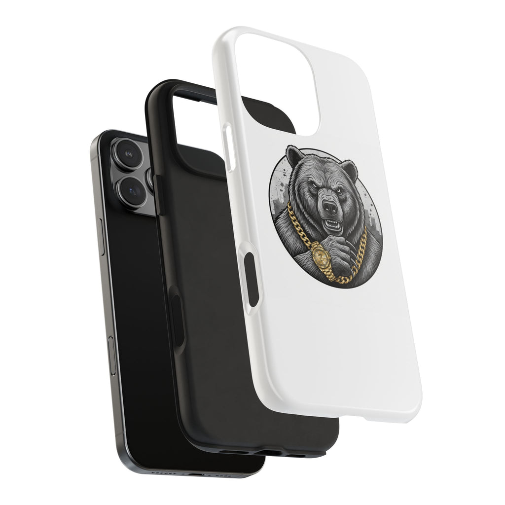 Bear With Gold Chain Phone Case — Tough Protective iPhone Cover