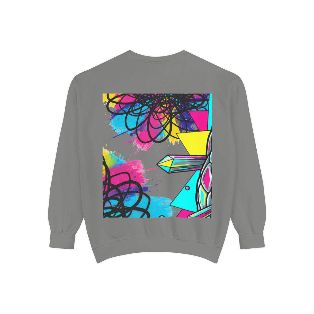 Retro Cyber Snake Sweatshirt — Neon City Graphic Crewneck
