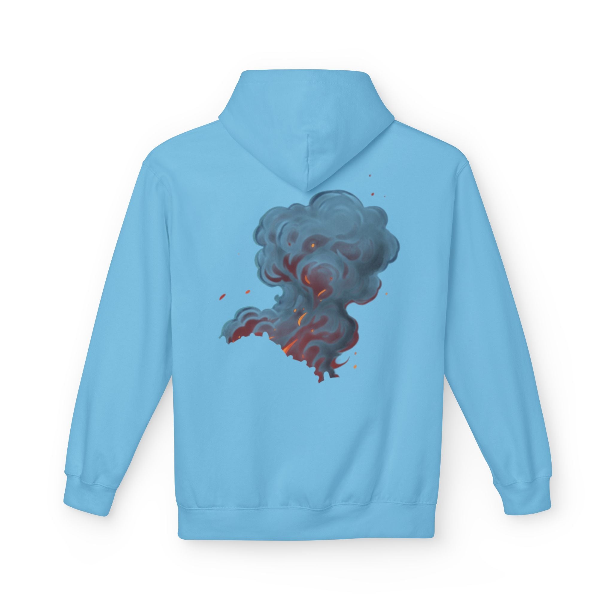 Smoke Cloud Art Hoodie — Abstract Colorful Vapor Graphic Pullover