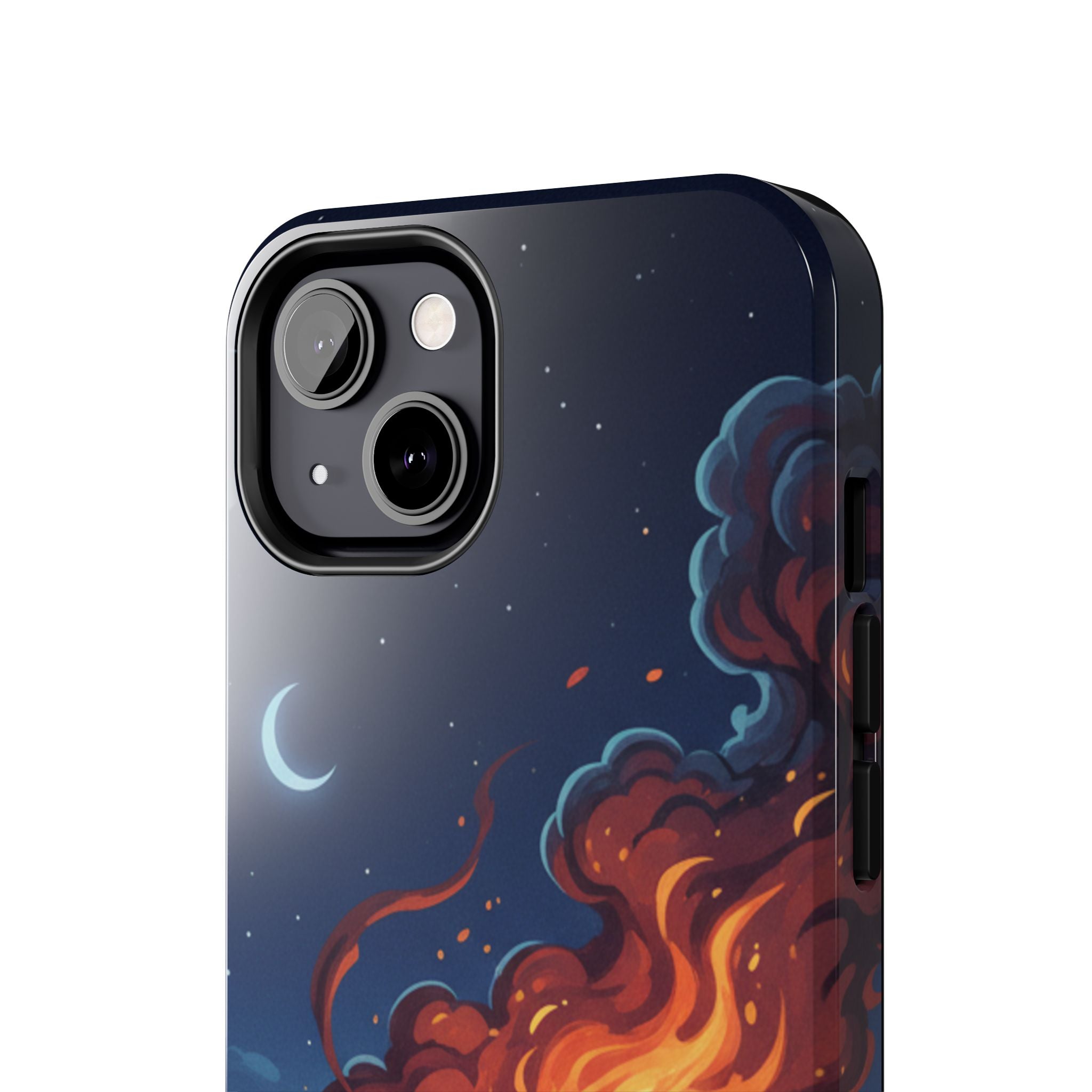 Bonfire Night Phone Case — Campfire Illustration Tough Phone Case