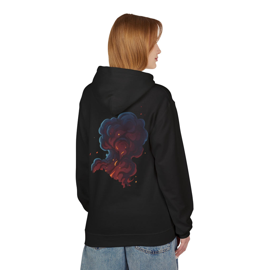 Smoke Cloud Art Hoodie — Abstract Colorful Vapor Graphic Pullover