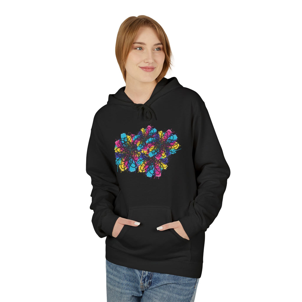Smoke Cloud Art Hoodie — Abstract Colorful Vapor Graphic Pullover