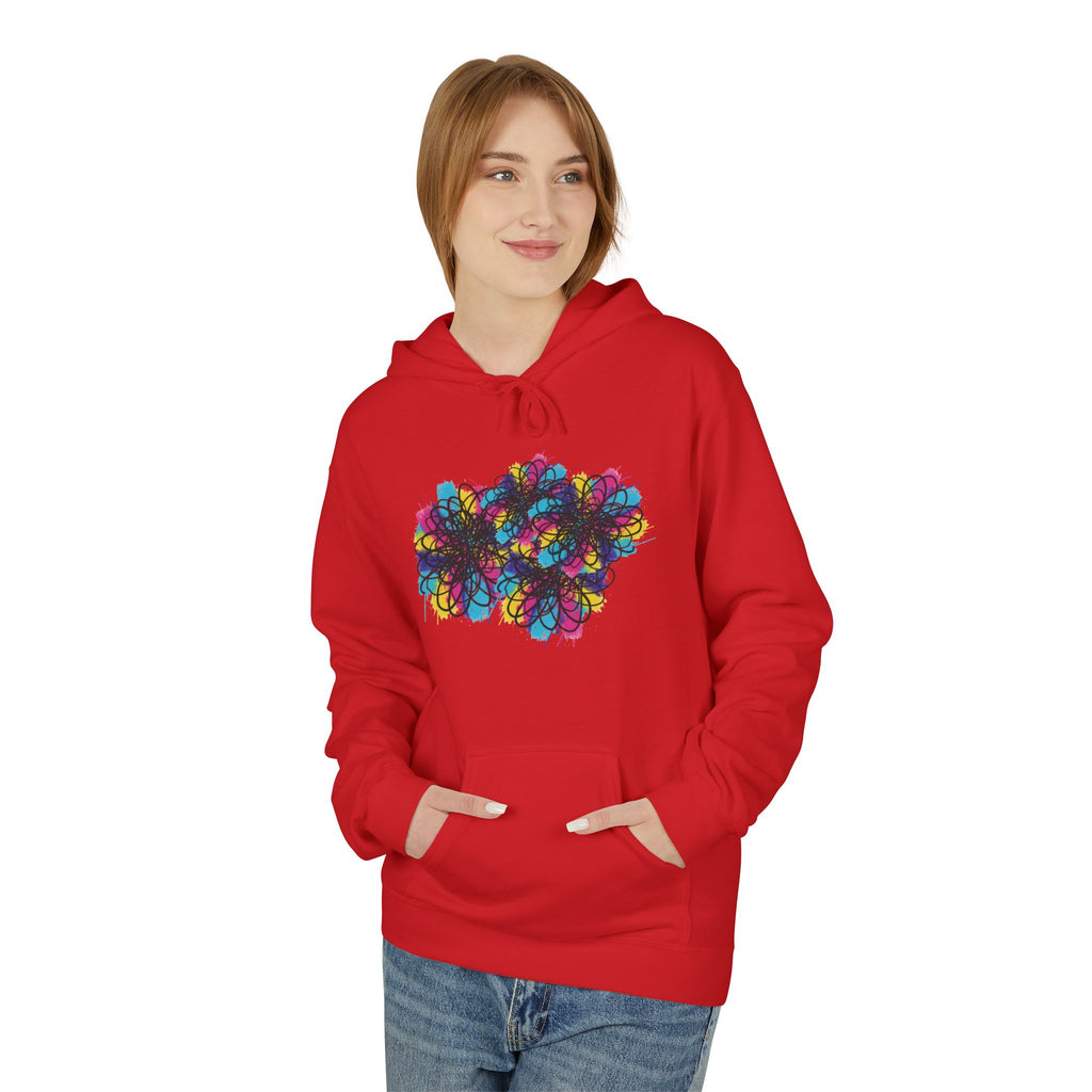 Smoke Cloud Art Hoodie — Abstract Colorful Vapor Graphic Pullover