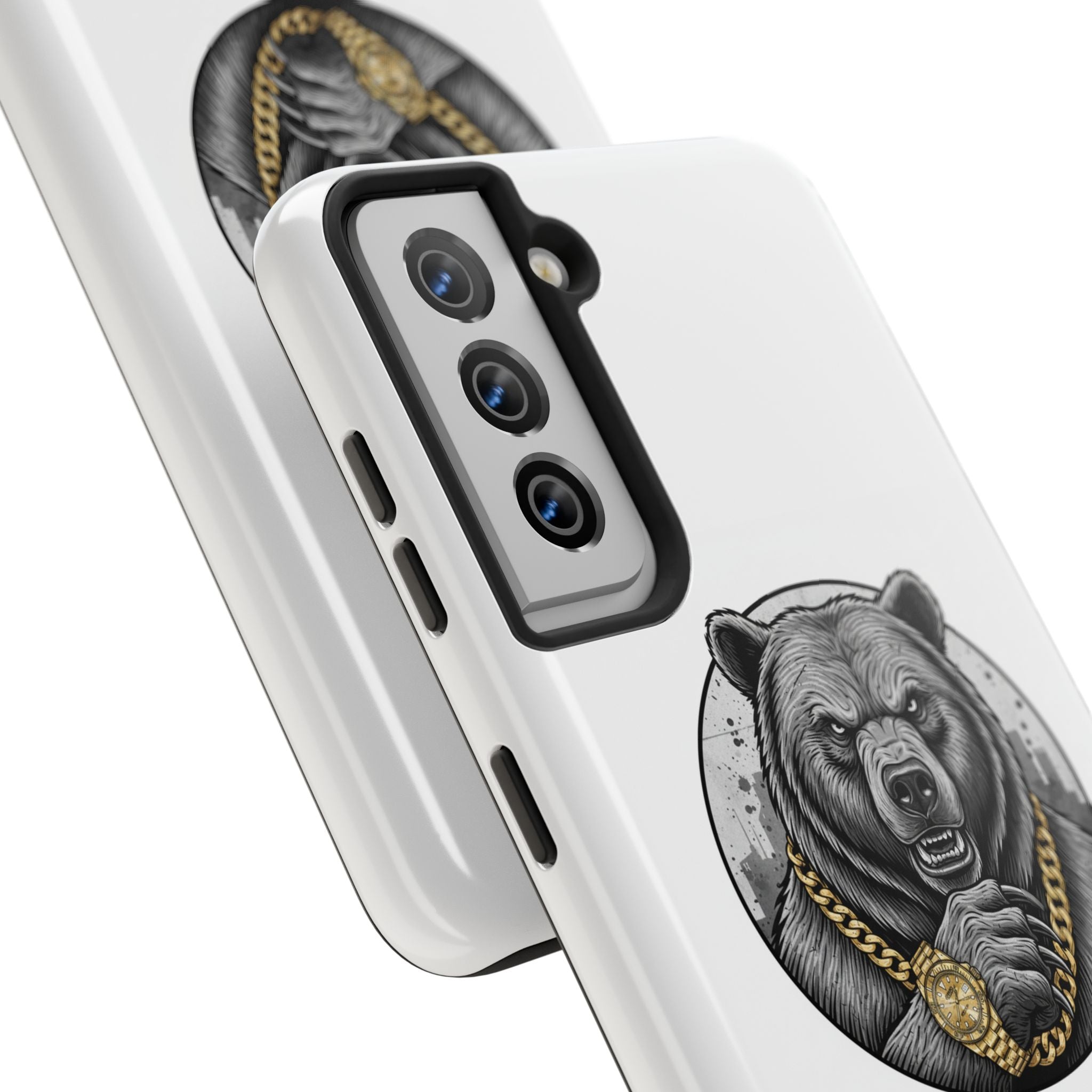 Bear With Gold Chain Phone Case — Tough Protective iPhone Cover