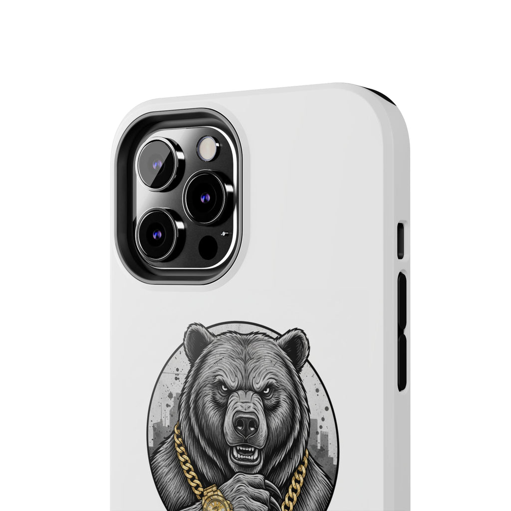Bear With Gold Chain Phone Case — Tough Protective iPhone Cover