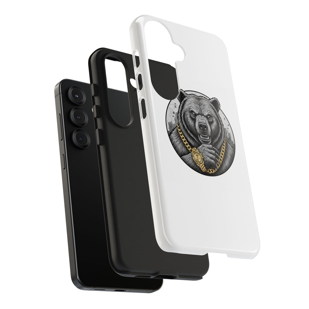 Bear With Gold Chain Phone Case — Tough Protective iPhone Cover