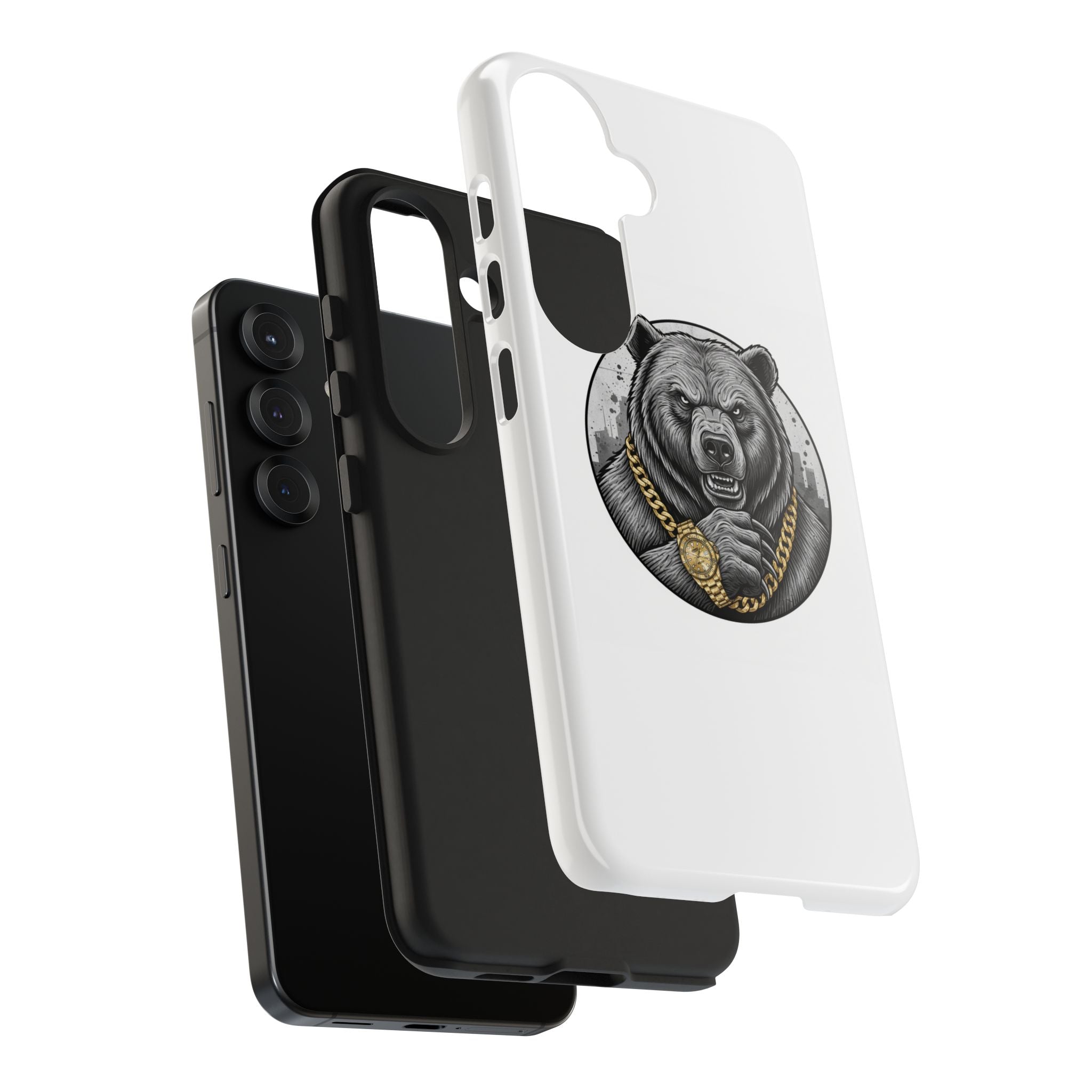 Bear With Gold Chain Phone Case — Tough Protective iPhone Cover