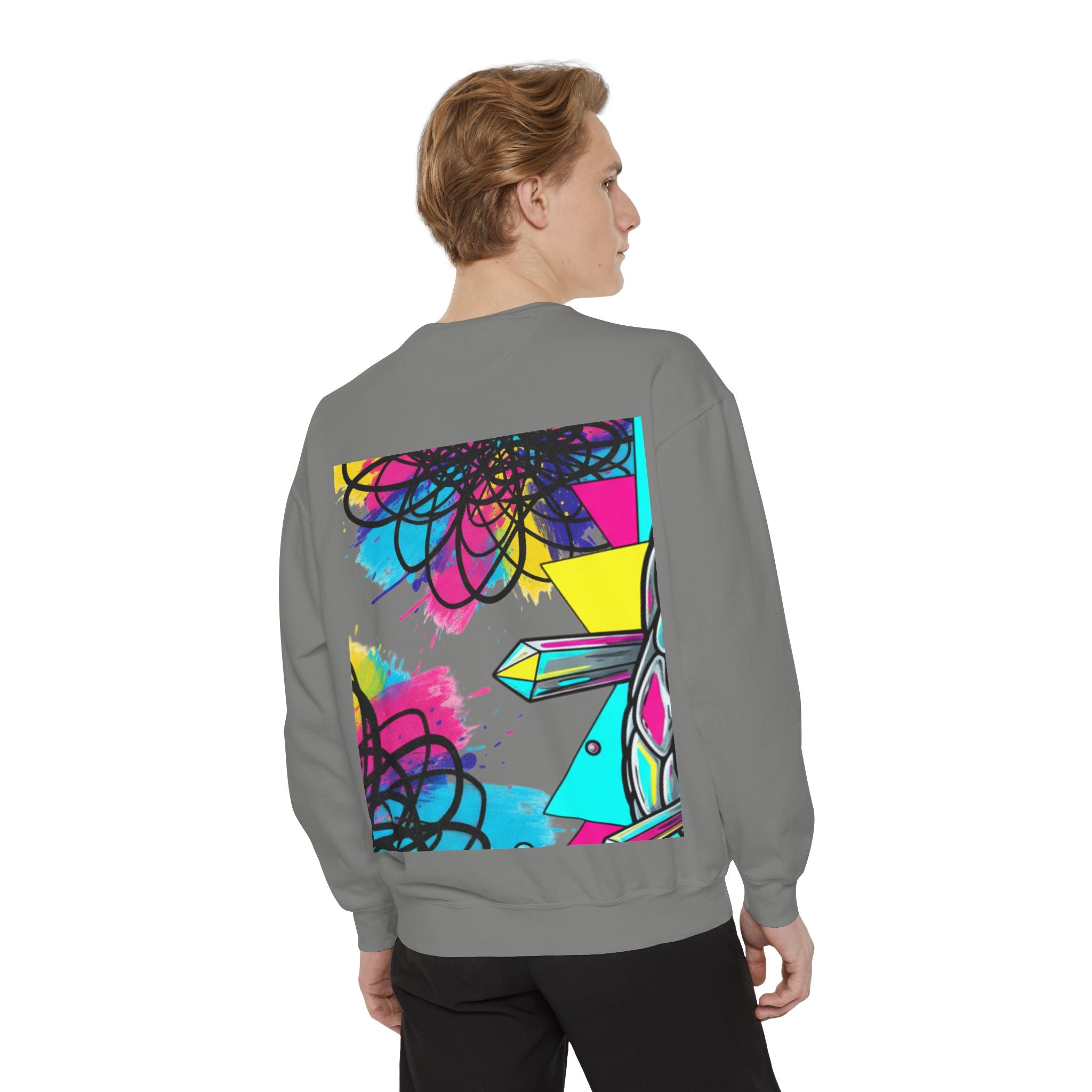 Retro Cyber Snake Sweatshirt — Neon City Graphic Crewneck