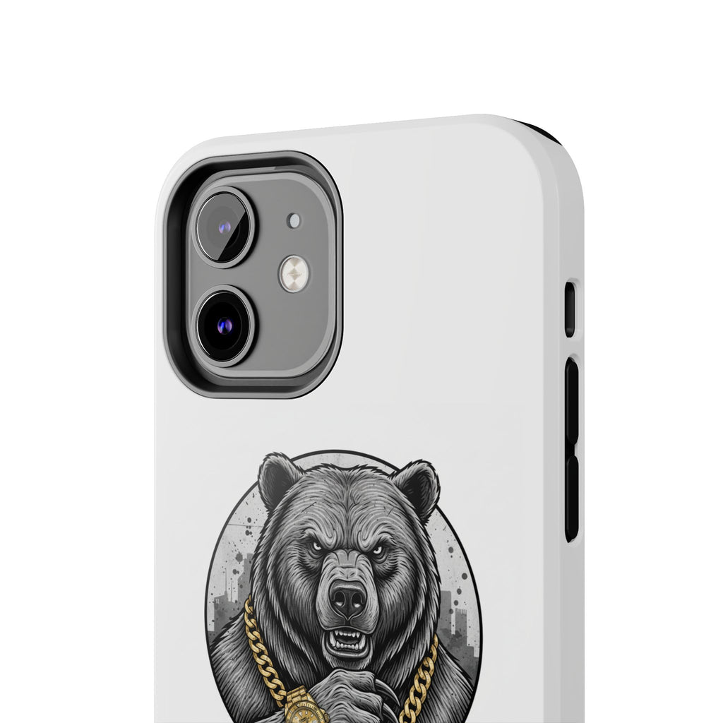 Bear With Gold Chain Phone Case — Tough Protective iPhone Cover
