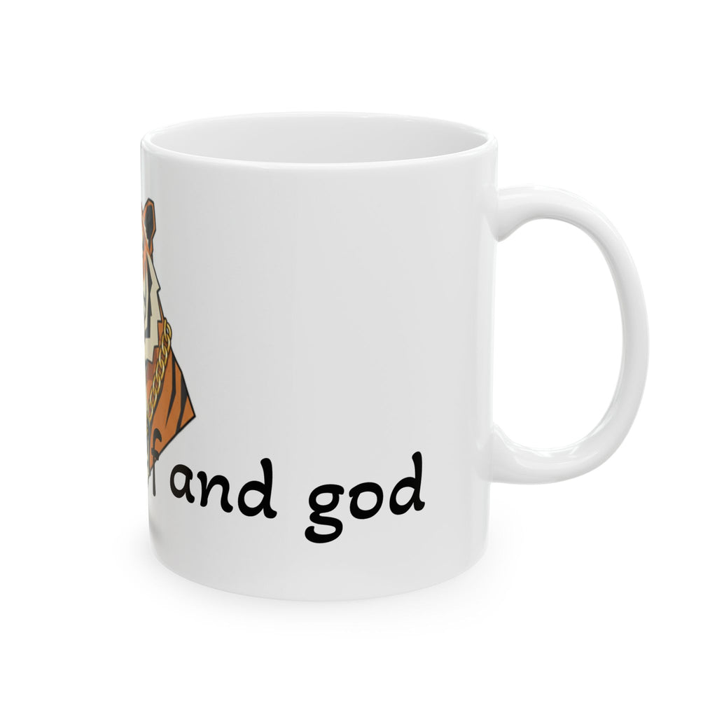 Tiger Mug — "Be Yourself and Be Good" Ceramic Coffee Cup (11oz, 15oz)